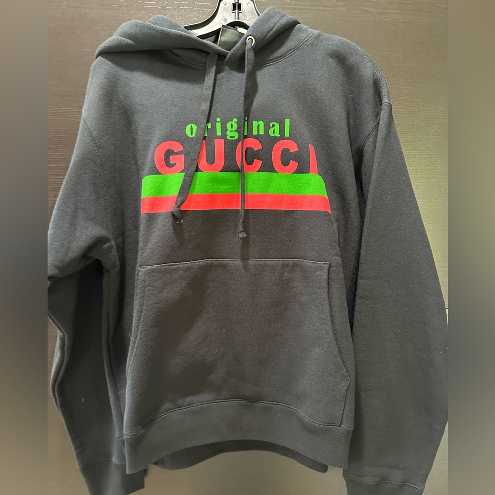 Gucci Black Sweater with Red and Green Accents Small NWT